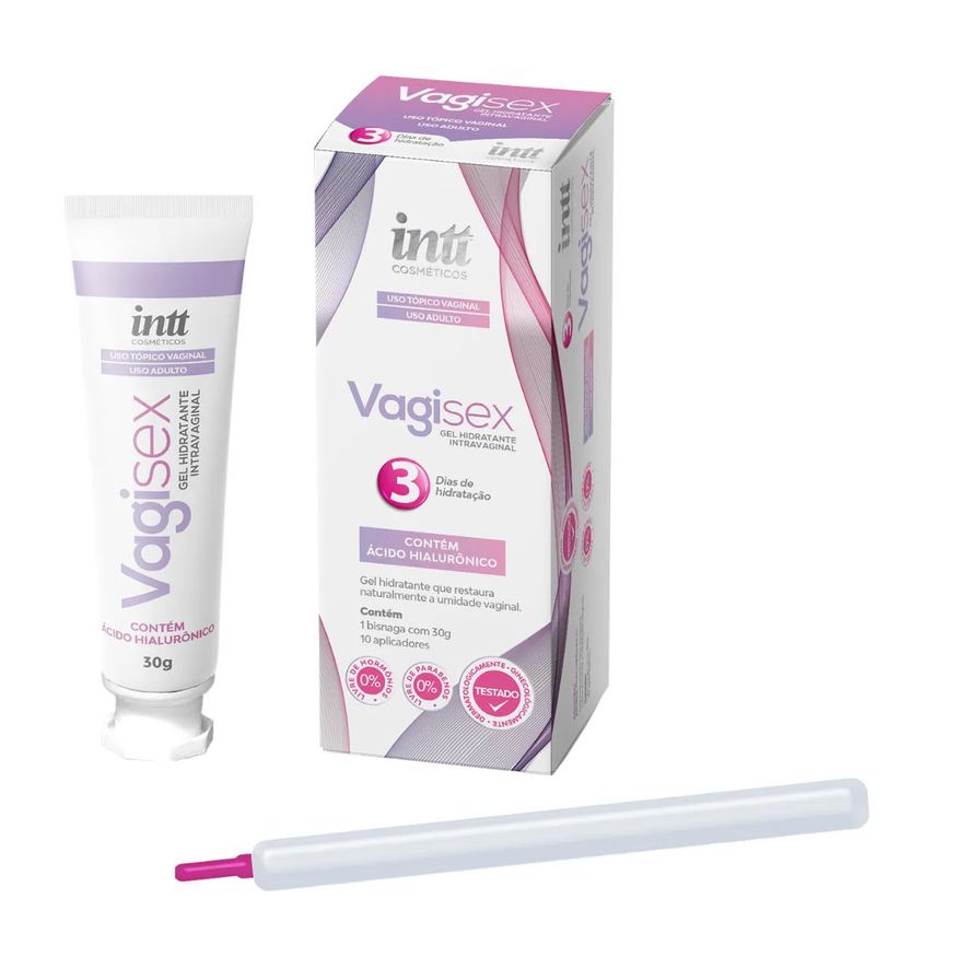 Intt Cosméticos Vagisex lubrificante e hidratante vaginal c/10 aplicadores-intt