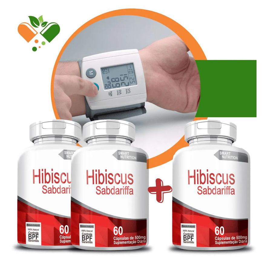 4Elementos Compre 2 Leve 3 Hibisco 500mg 60 cápsulas