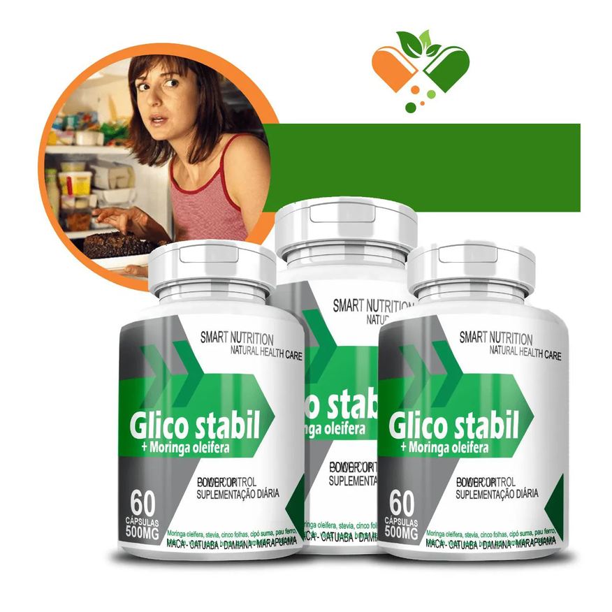 4Elementos Kit com 3 Glico 500mg 60 cápsulas