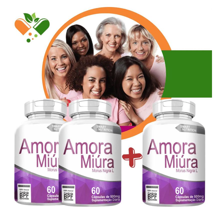 4Elementos Compre 2 Leve 3 Amora Miura 500mg 60 cápsulas