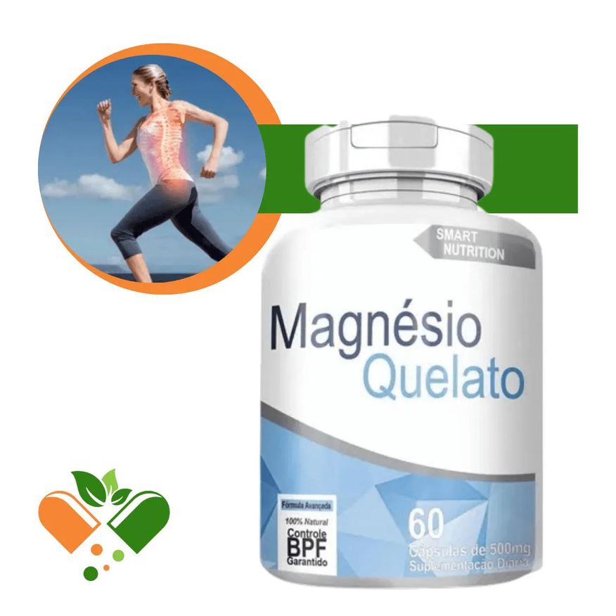 4Elementos Magnésio Quelato Smart Nutrition 500mg 60 cápsulas