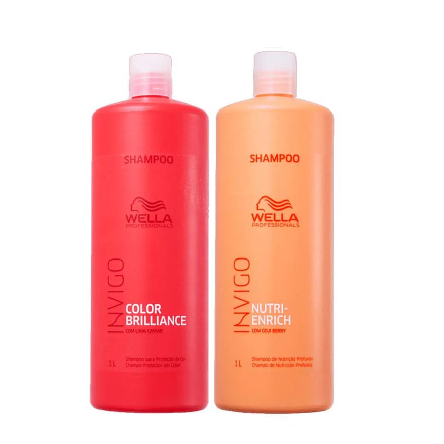 Wella Professionals Kit Wella Shampoo Enrich + Shampoo Brilliance de 1l