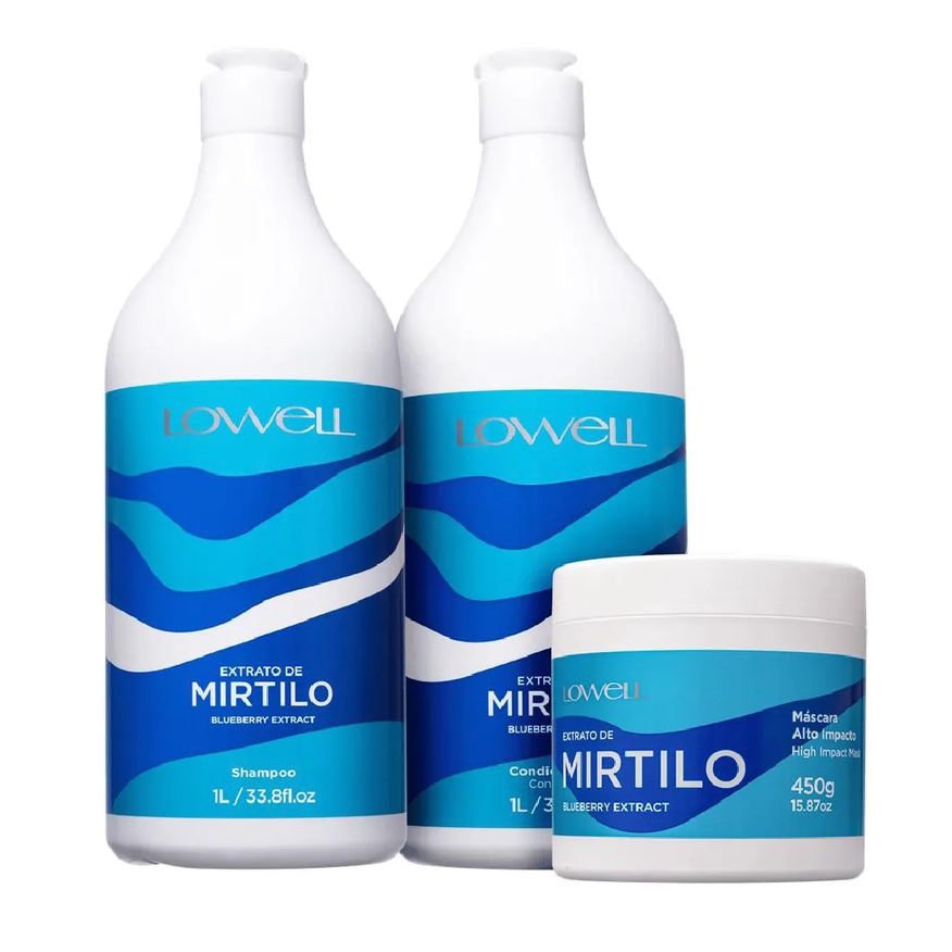 Lowell Kit Mirtilo Duo 1l e Mascara 450g