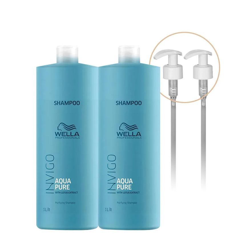 Wella Professionals Kit Invigo Balance Aqua Pure Shampoo e Válvula (4 Produtos)