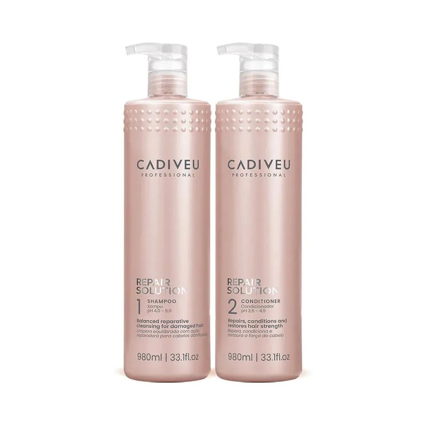 Cadiveu Kit Repair Solution - Sh + Cond 980ml