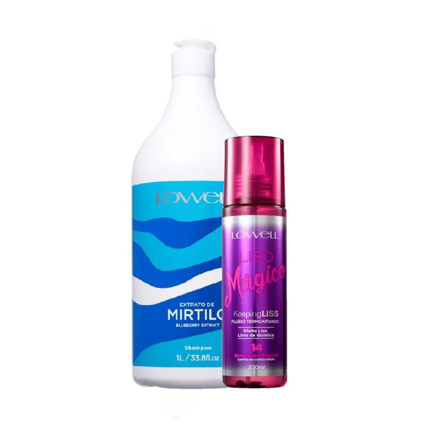 Lowell Kit Extrato de Mirtilo Salon Limpeza Termoativada (2 Produtos)