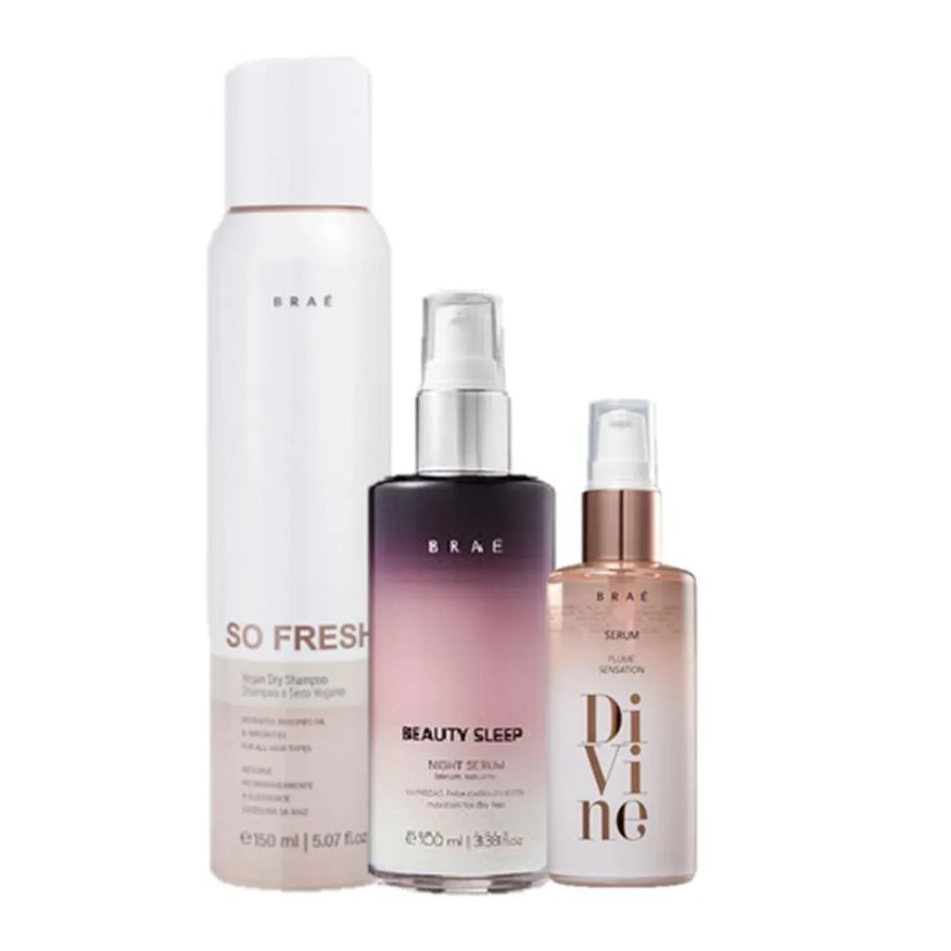 Braé Divine Plume 60ml Beauty Sleep 100ml e So Fresh 150ml