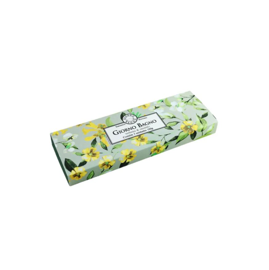 Giorno Bagno Verbena & Sândalo - Sabonete Natural 100g (3 Unidades)
