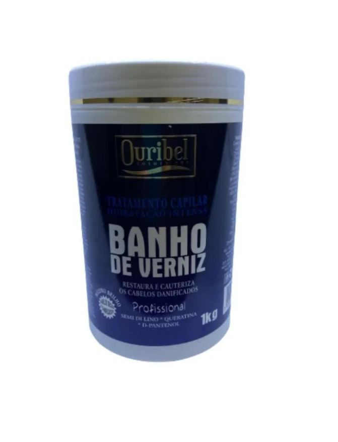 Ouribel Mascara Tratamento Capilar 1kg Banho de Verniz