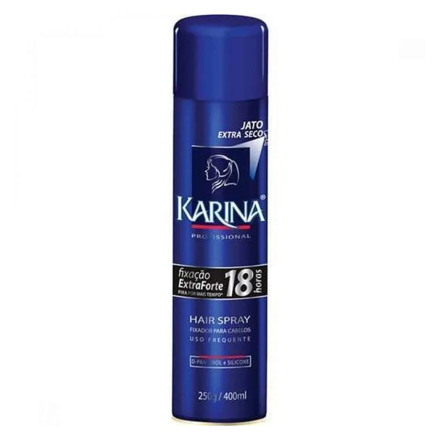 Karina Hair Spray Fixacao Extraforte Controle Volume 400ml