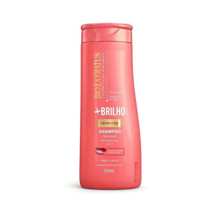 Bio Extratus Shampoo Mais Brilho Cacau Ruby 250ml