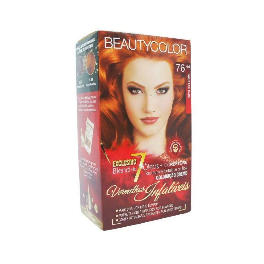 Beauty Color Tintura 76.44 Ruivo Absoluto (especial)