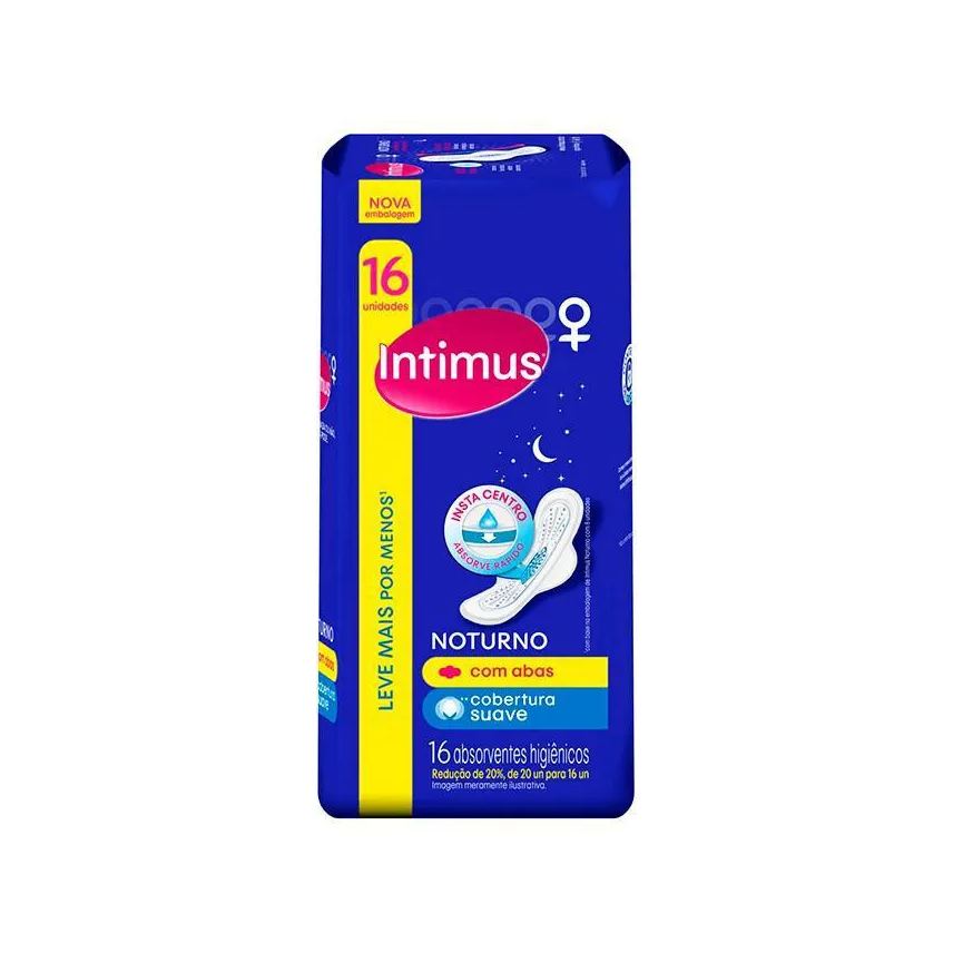 Intimus Abs Gel Noturno Suave C/ Abas C/ 16u