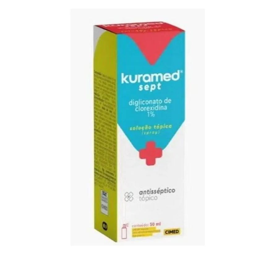 Cimed Clorexidina 50ml Spray sem Anestesico - Kuramed Sept