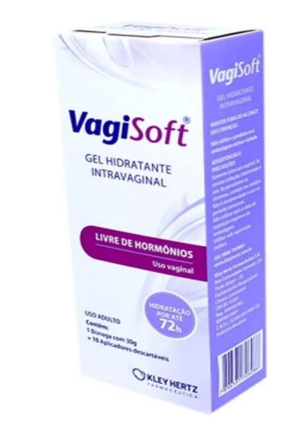 Kley Hertz Vagisoft Gel Hidratante Intravaginal com 10 Aplicadores