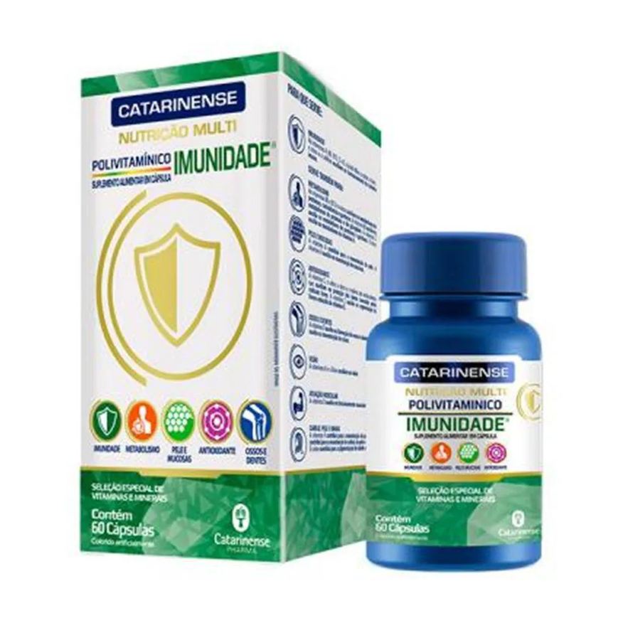 Catarinense Polivitaminico Imunidade Multi Nutricao 60caps