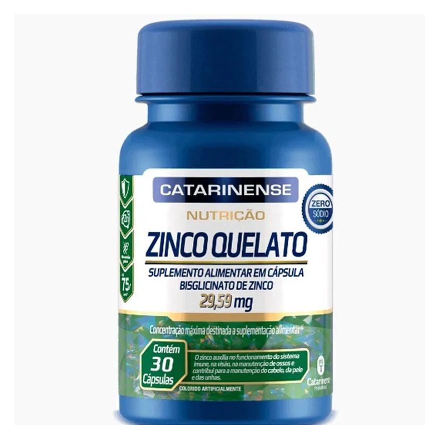 Catarinense Zinco Quelato 29,59mg 30cps