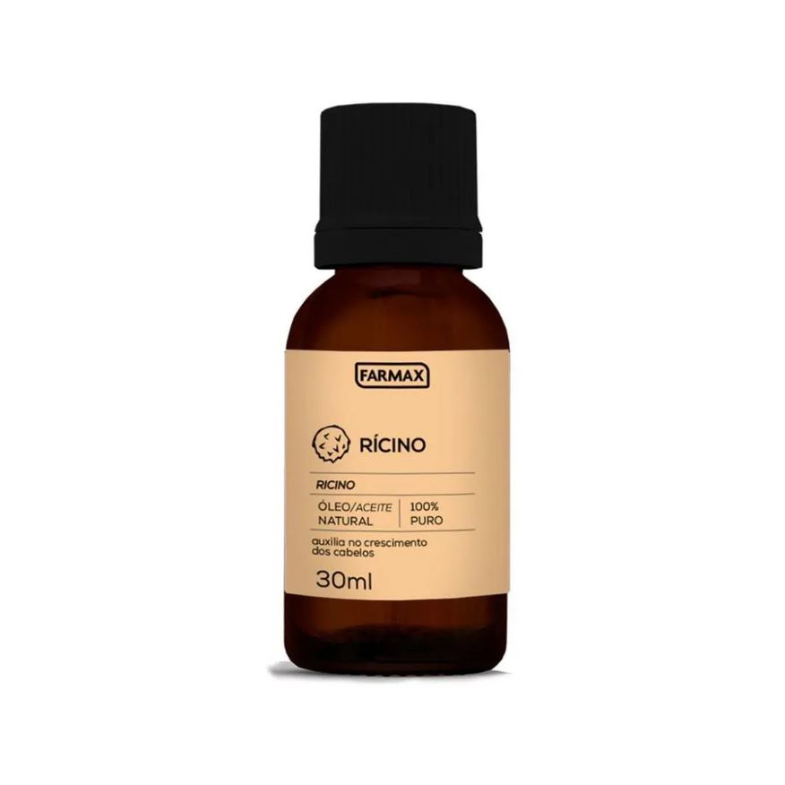 Farmax Oleo de Ricino 100 Puro Uso Capilar 30ml