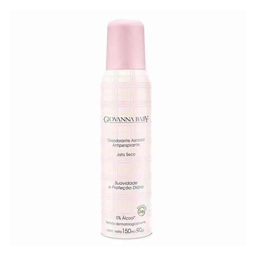 Giovanna Baby Desodorante Antitranspirante Aerosol Rosa Feminino 24h 150ml