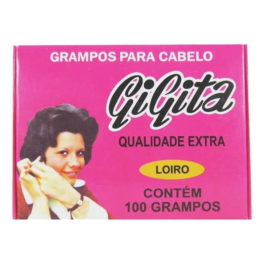 Gigita Grampo Cabelo N.7 Loiro C/ 100