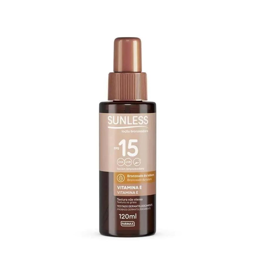 Sunless Locao Bronzeador com Vitamina e Fps15 120ml