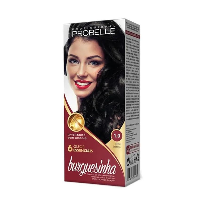 Probelle Tintura Burguesinha sem Amonia 1.0 Preto Intenso