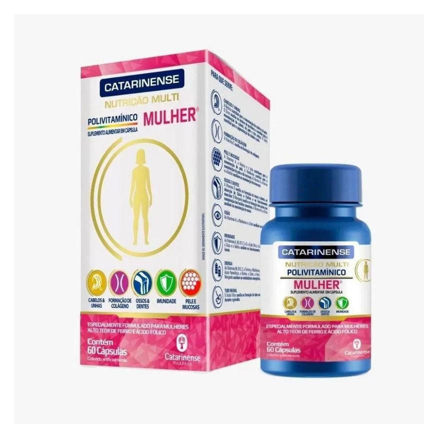 Catarinense Polivitaminico Mulher Multi 60caps