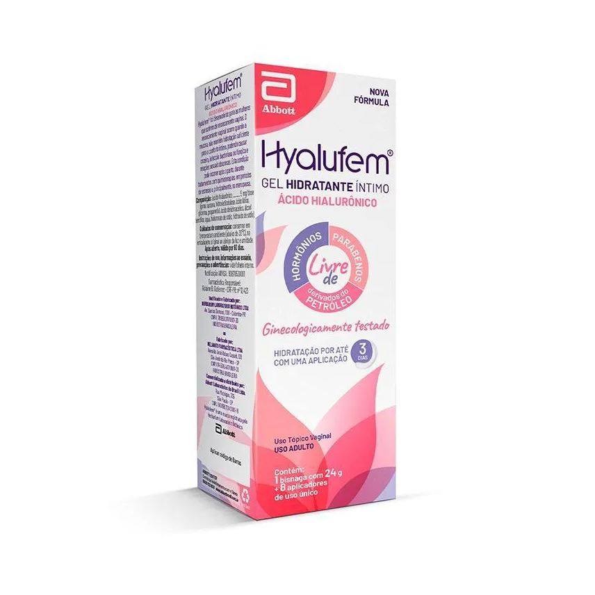 Abbott Gel Hidratante Íntimo Hyalufem Bisnaga 24g 8aplic