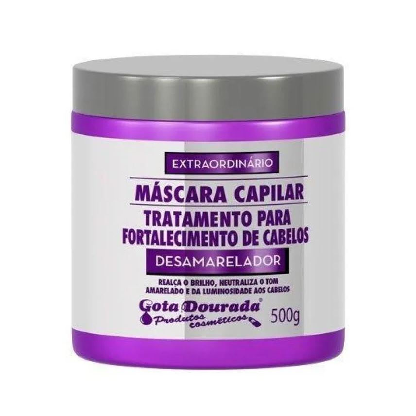Gota Dourada Mascara Desamareladora 500g