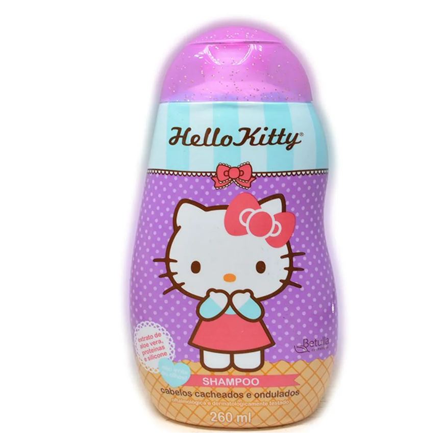 Betulla Shampoo Hello Kitty Cabelos Cacheados E Ondulados 260ml
