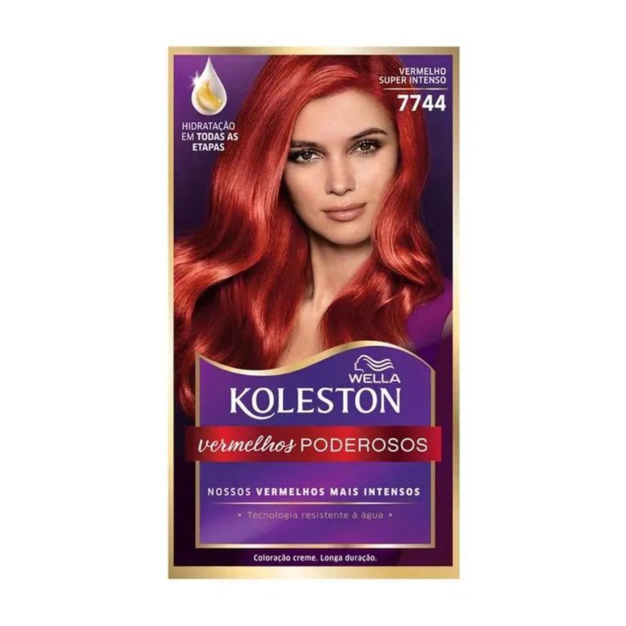 Wella Tintura Koleston 7744 Super Intenso Vermelhos Poderosos