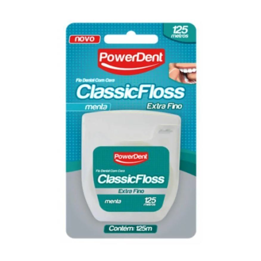 Dental Fio Classic Floss Extra Fino Menta 125 Metros