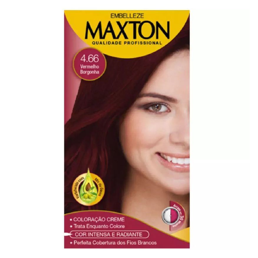 Maxton Tintura 4.66 Vermelho Borgonha (especial)