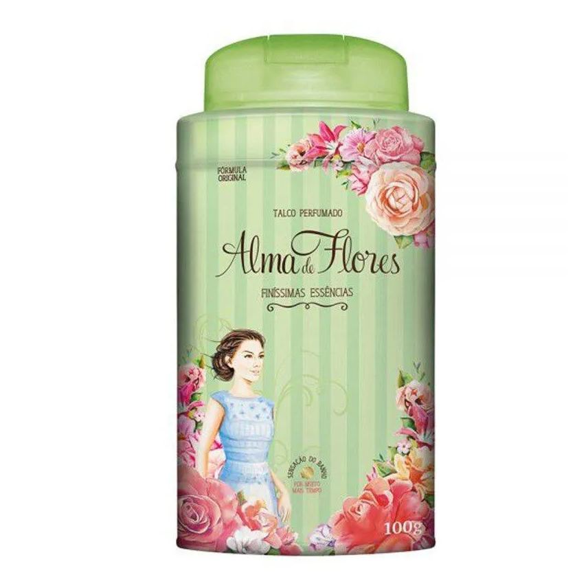 Perfumado Talco Alma de Flores Finíssimas Essências Adulto 100g