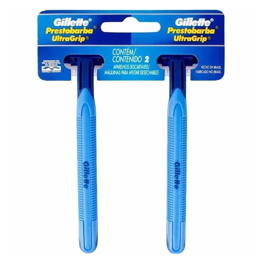 Procter & Gamble Aparelho Barba Gillete Prestobarba Ultragrip C/2 Verde Movel