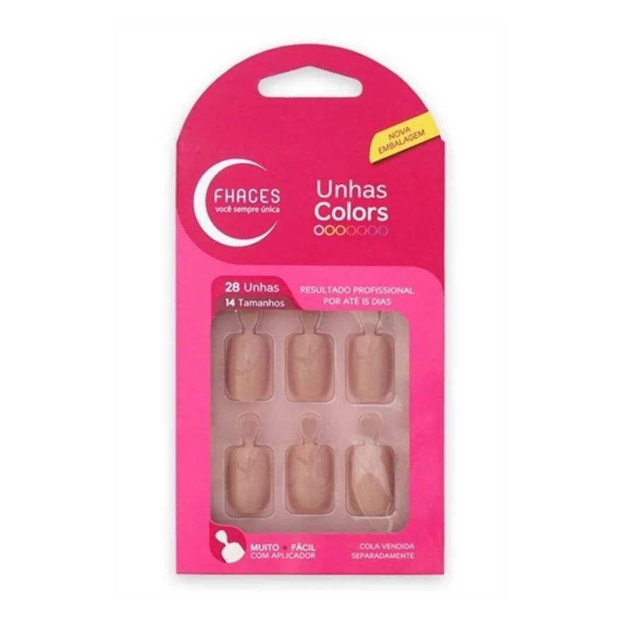 Fhaces Unhas Colors C/ 28 Unhas Ref.: U3051 Nude