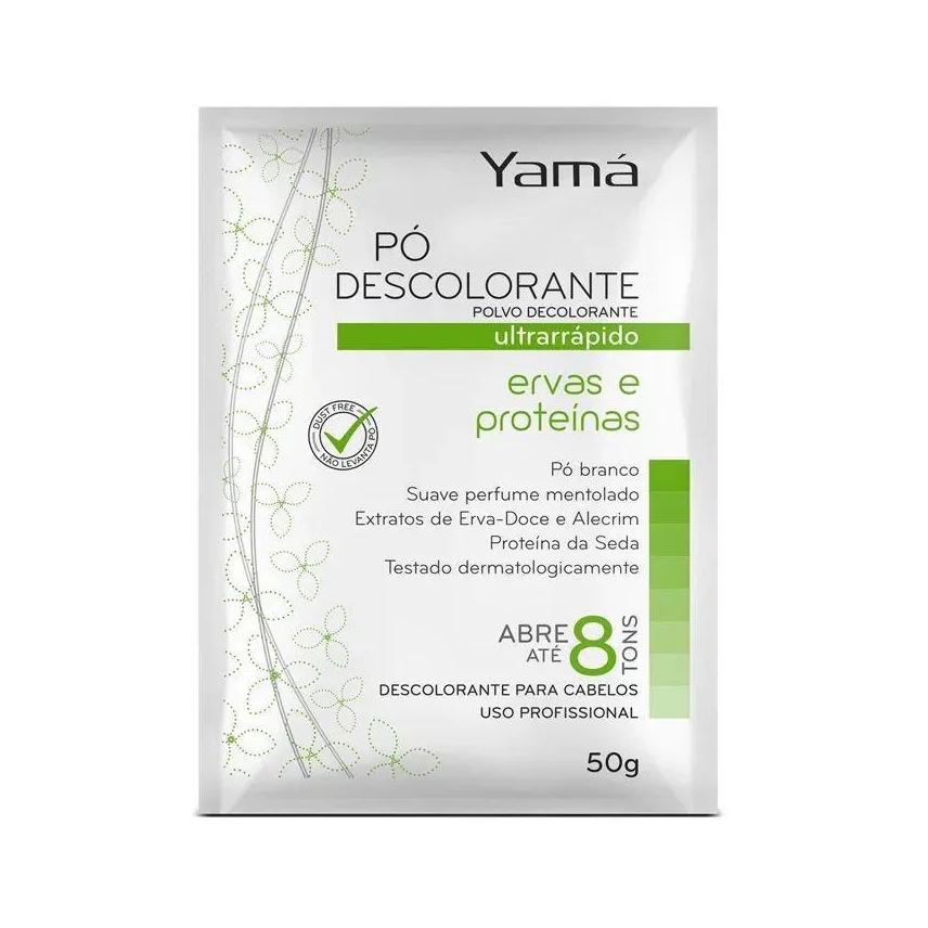 Yamá Po Descolorante Yama 50g Ervas e Proteinas