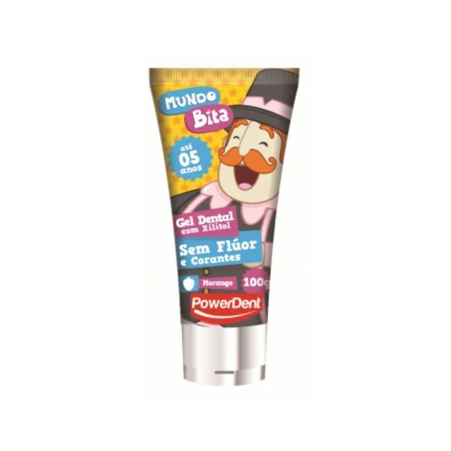 Powerdent Gel S/fluor Mundo Bita 100g Morango