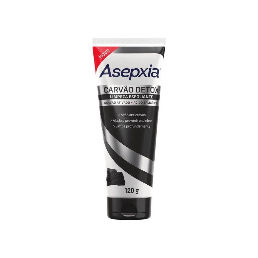 Asepxia Detox Sabonete Esfoliante Carvao Salicilico 120g