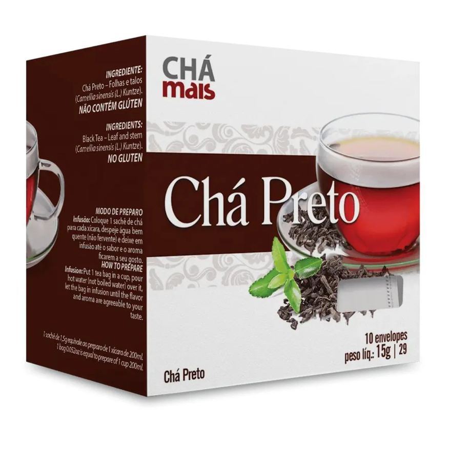 Chá Mais Clinicmais Chá Preto 10 Sachês 15g