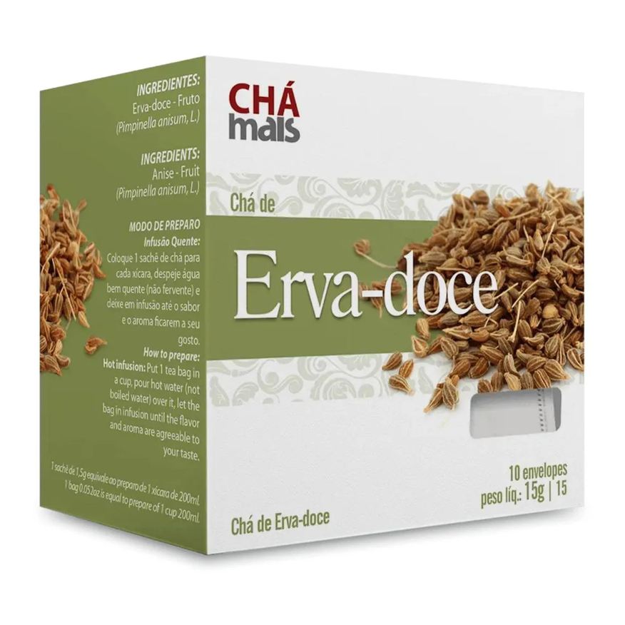 Chá Mais Clinicmais Chá Erva Doce 10 Sachês 15g