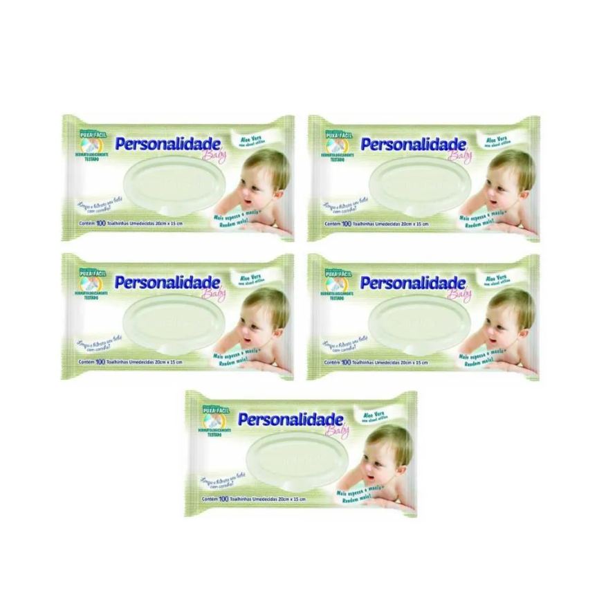Eurofral Kit 5uni Toalha Umedecida Personalidade Baby