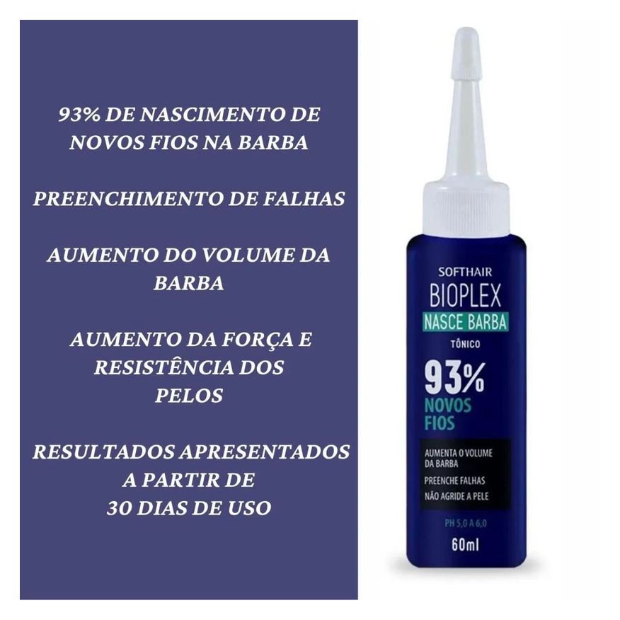para Produto Barba Falhada Mais Volume e Crescimento Bioplex
