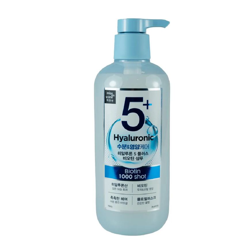 Mise Shampoo En Scene Moisture 5+ Hyaluronic Acid Biotin 1000 Shot 700g