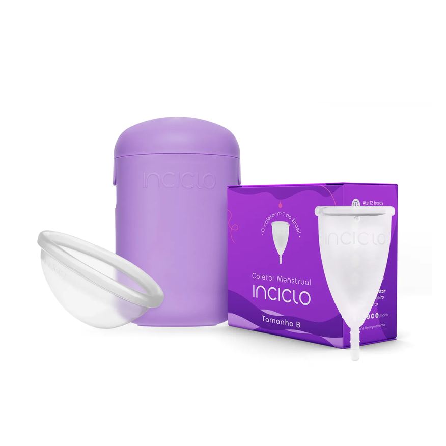 Coletor Kit B+ Disco Menstrual + Cápsula Inciclo B (de 20 A 29 Anos E Sem Filhos)
