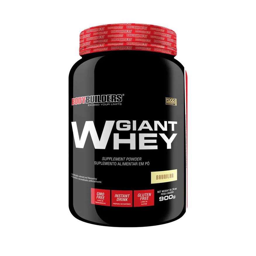 Bodybuilders Giant Whey 900g - Sabor: Baunilha