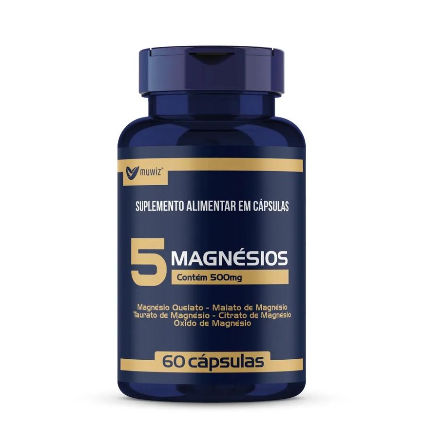 Muwiz 5 Magnésios 60 cápsulas 500mg