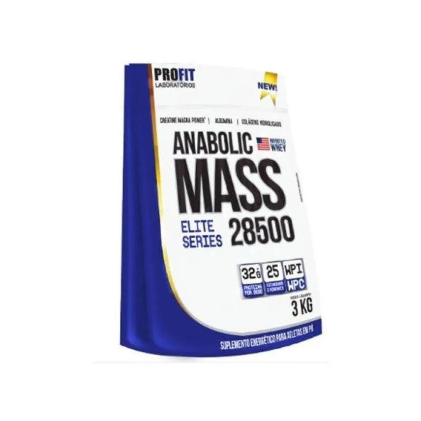 Profit Laboratório Anabolic Mass 28500 3kg Chocolate Profit