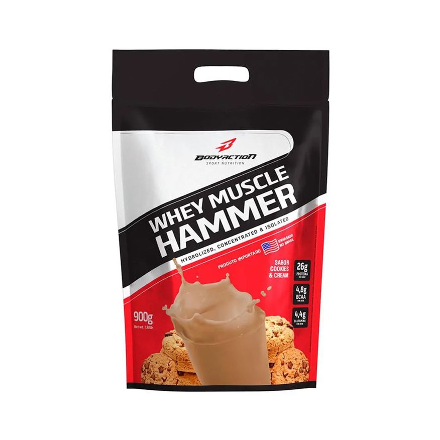 Body Action Whey Muscle Hammer 900g Refil Chocolate Bodyaction