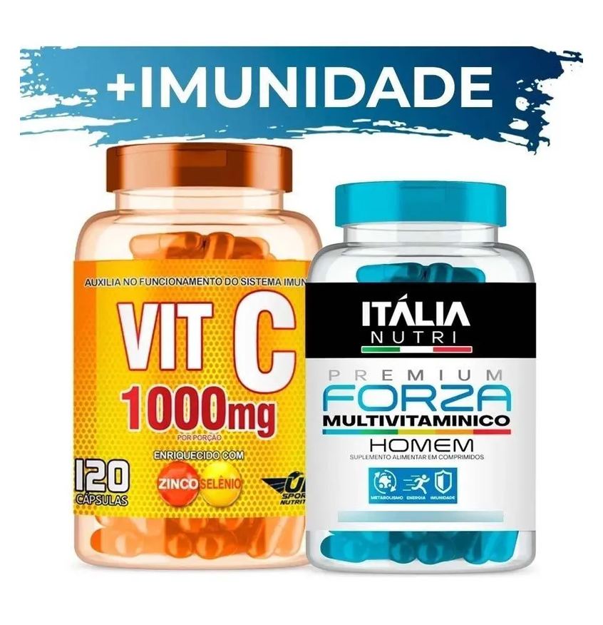 Up Sports Nutrition Combo Foco na Imunidade - Vitamina C + Forza Multivitamínico